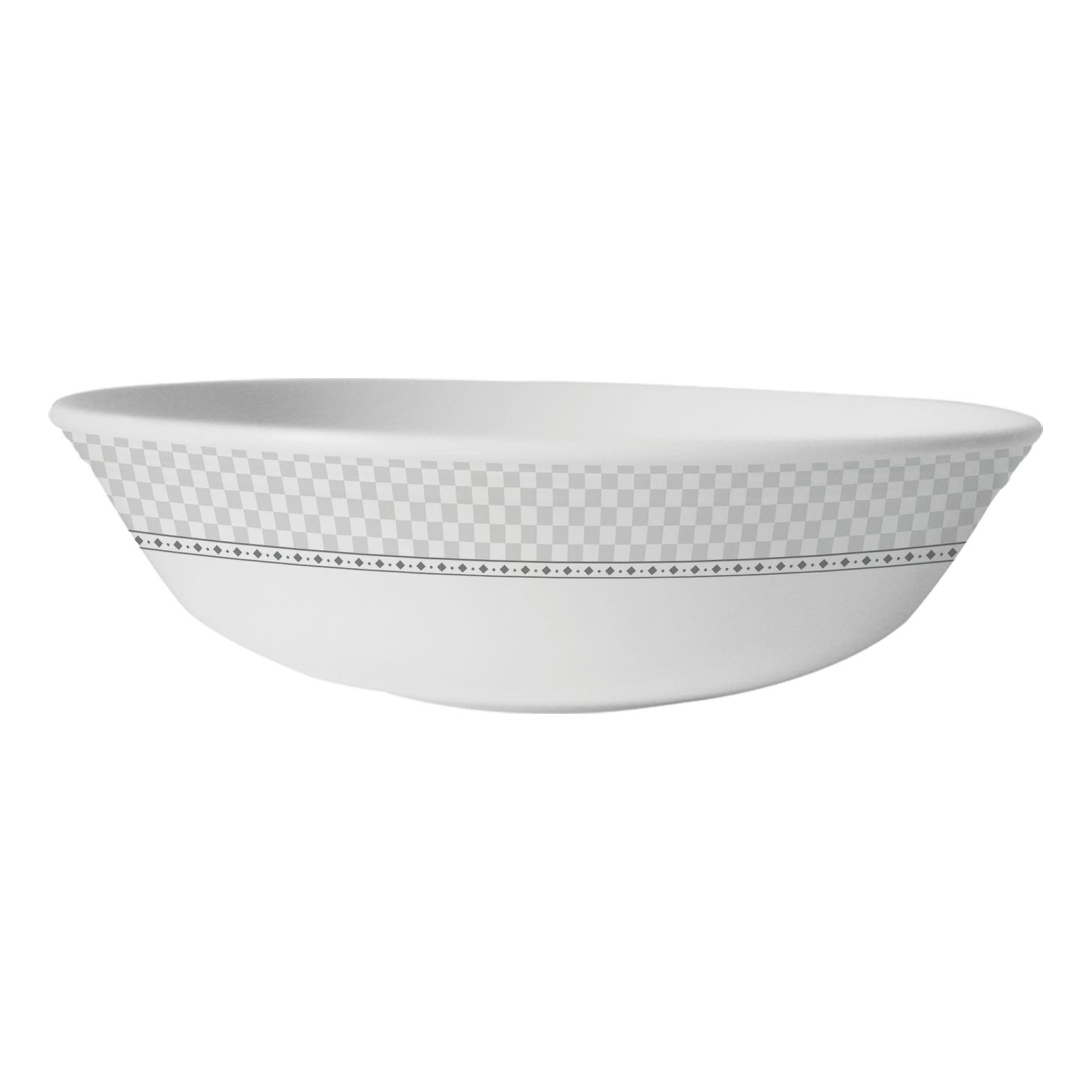 Servewell Checkers Bowl White 21.5cm