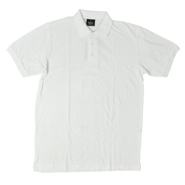 Kings Collection 551/ 004 Half Sleeve Polo T-Shirt Small White