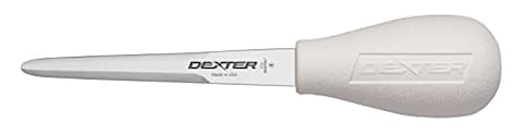 Dexter-Russell Sani-Safe S122-PCP 4&quot; Boston Pattern Oyster Knife with Polypropylene Handle