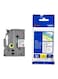 Brother P-Touch Laminated Tape 12millimeter Black/White