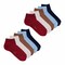 Solo Baby Boy Plain Socks - 0-6 Month - 5 Pairs - Assorted Colors + 5 Pairs Free