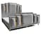 In House Paris Velvet Bed Frame - Queen - 200x160 cm - Gray