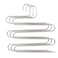 ZOBER S Shaped 5 Layer Pant Hanger   Stainless Steel   Multilayer Closet Storage   For Pants, Jeans, Trousers, Scarfs, Towels (3, Without Grip)