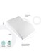 Moon Contour Leg Elevation Pillow, Elevating Leg Rest Support Wedge Pillow For Sleeping