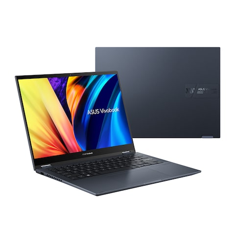 اسوس فيفو بوك S 14 فليب TN3402QA لابتوب - رايزن 7 - 16 جيجا رام - 512 جيجا  - 14 بوصة - بطاقة رسومات إيه ام دي - أزرق