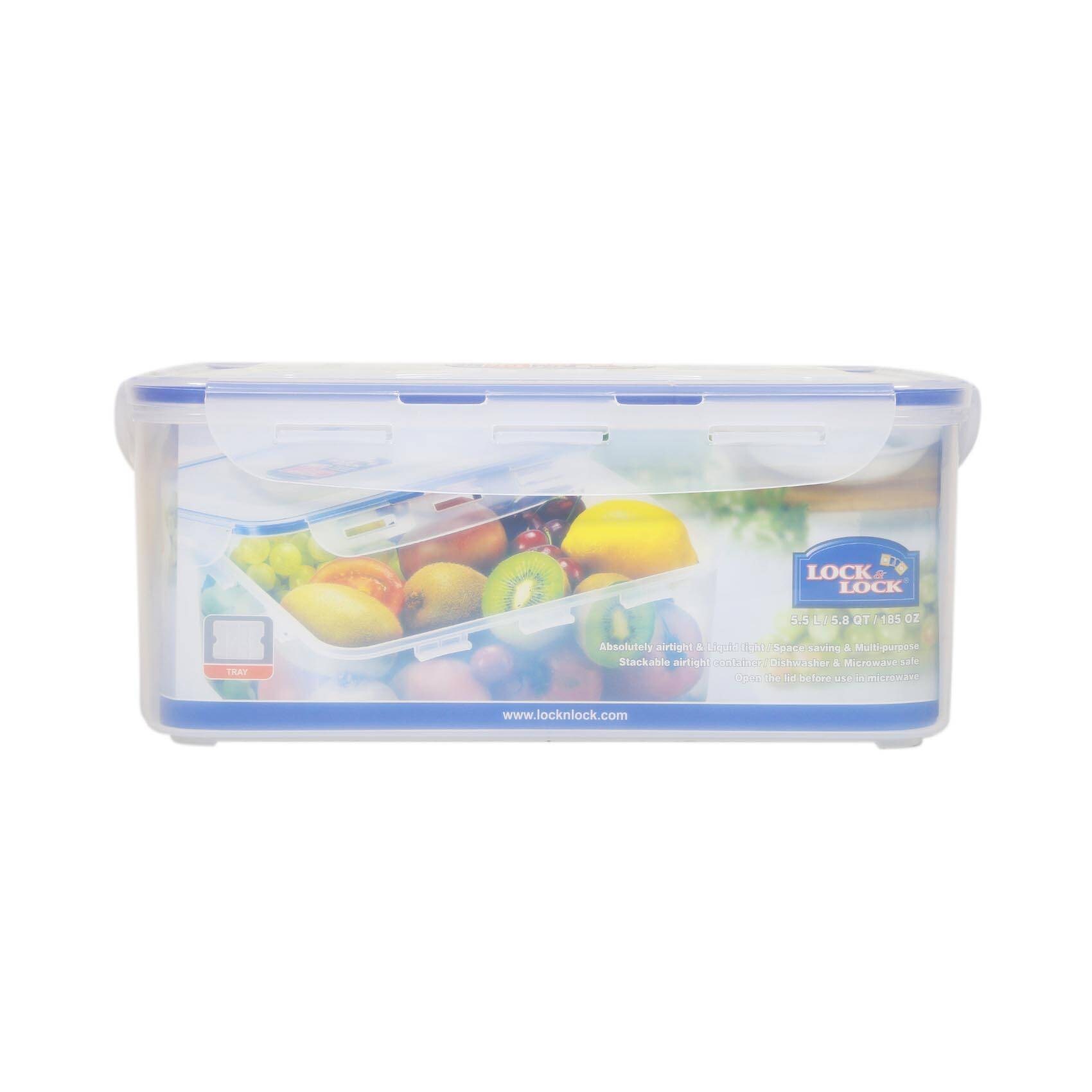 LocknLock Eco Square Food Containers with Lids Set of 5 - Plastic Ai