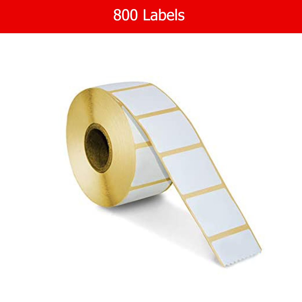 OSCAR Sticker Label 58x39 mm for Barcode Label Printer Scale   Direct Thermal &amp; Thermal Transfer   800 Labels per Roll   40 mm Core   60 Rolls