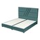 In House Granada Velvet Bed Frame - Queen - 200x150 cm - Turquoise