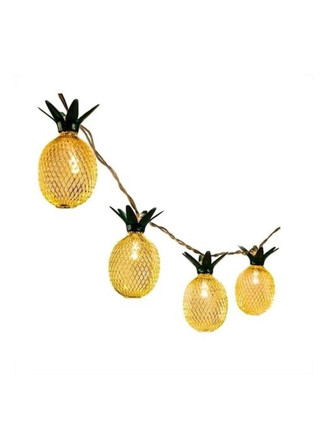 Generic - 10 Led Pineapple Light Fairy String Lights Yellow