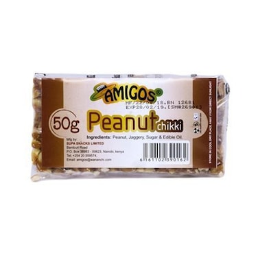 Amigos Peanut Chikki Nuts 50 gr