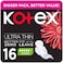 Kotex Natural Ultra Thin Pads 100% Cotton Pad Super Size Sanitary Pads with Wings 16 Sanitary Pads