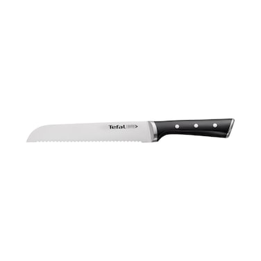 Tefal Ice Force Bread Knife K2320414 Black And Silver 20cm