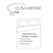 Luna Home Single Size 4 Pieces Bedding Set, Washable Cotton Dark Gray Color