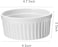 Star Cook 12 Oz Ramekin Bowls,8 PCS Set for Baking and Cooking, Oven Safe Sleek Porcelain White Ramikins for Pudding, Creme Brulee, Custard Cups and Souffle Small instant table tray