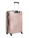 Senator Hard Case Trolley Luggage Set of 3 Suitcase for Unisex ABS Lightweight Travel Bag with 4 Spinner Wheels KH110 Rose Gold