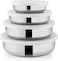 Raj - Steel Container With Lid 4Pc Set (10,12,14 And 16 Cm Each)-Rssp24
