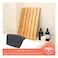 Home Pro Bamboo Bathroom Mat Beige 14.2x21.3x1.2inch