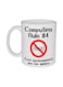 muGGyz Printed Ceramic Coffee Mug White