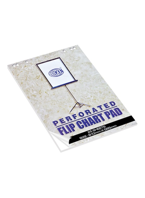 Fis Flipchart Pad White/Blue