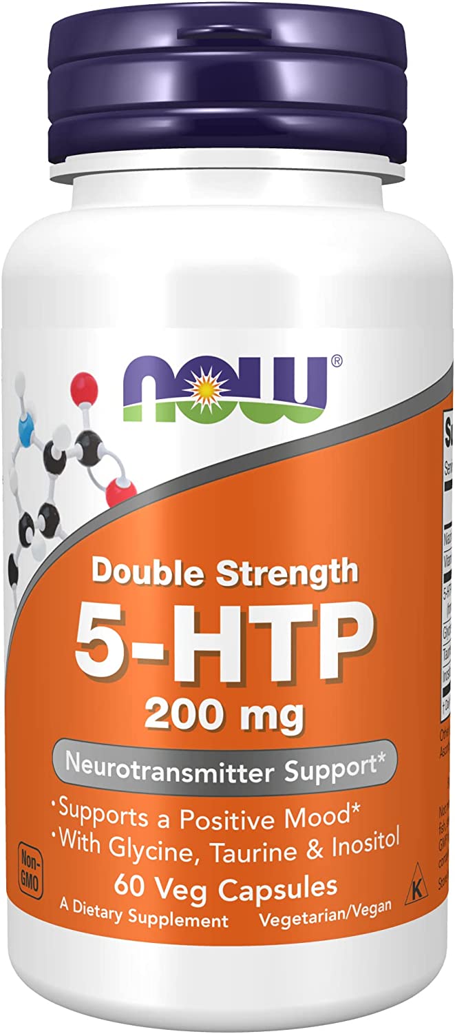 Buy Now Foods, 5-Htp, Double Strength, 200 Mg, 60 Veg Capsules Online ...