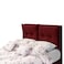 In House Le&oacute;n Velvet Bed Frame - Queen - 200x160 cm - Burgundy