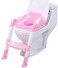 Generic Folding Baby Potty Training Toilet Chair With Adjustable Ladder Children Kids Boys Girls Potty Seat Anti-Slip Pedals Toilets