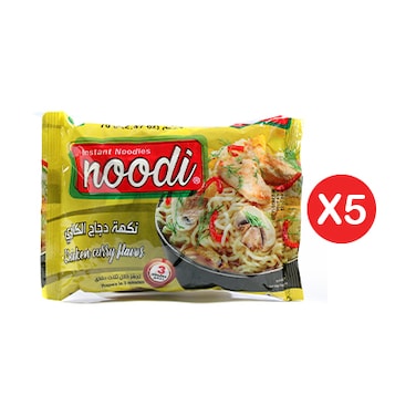 Noodi Chicken Curry Noodles 70GR x Pack of 5