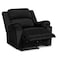 In House Velvet Rocking Recliner Chair - Black - AB02