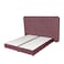 In House Geneva Velvet Bed Frame - King - 200x200 cm - Dark Pink