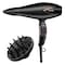 BaByliss Professional Hair Dryer With Concentrator Nozzle 2200W D665SDE Black