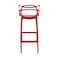 Jilphar Molded High Bar Dining Chair , JP1326C Red