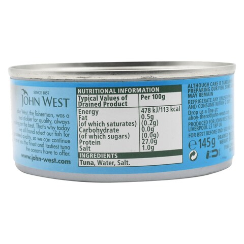 John West Tuna Chunks In Brine 145G  - Canned Fish