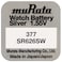 Murata 377 (SR626SW) 1.55V Silver Oxide 0% Hg Mercury Free Battery For Watches - 10 Batteries