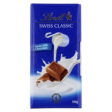 Lindt Swiss Classic Milk Chocolate 100G