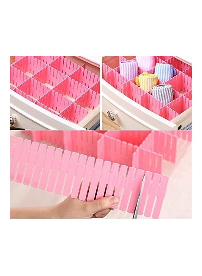 Wtrtr 4-Piece DIY Drawer Dividers Pink