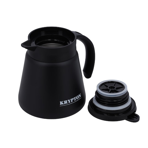 Krypton Stainless Steel Coffee Pot, 600ml Capacity, KNVF6329 - Double Vacuum Insulation, Stainless Steel Pot, 2 Years Warranty, Heat Cold Retention, BPA Free