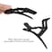 Generic-6Pcs Black Croc Hair Sectioning Grip Clips Hairdressing Cutting Clamps Professional Plastic Salon Styling Hair Grip Clips