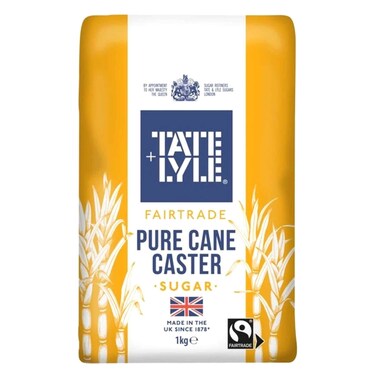 Tate &amp; Lyle Caster Sugar Fairtrade Pure Cane 1kg