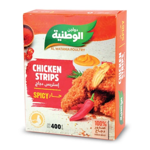Al Watania Chicken Strips, Spicy - 400 gm