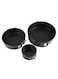 Generic 3-Piece Cake Mold Pan Set Black