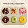 Decdeal - 1PC 6 Cavity Nonstick Donut Bakeware Food-grade Carbon Steel Baking Mold Kitchen DIY Donut Baking Tray