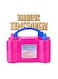 Generic Portable Dual Nozzle Electric Air Balloon Pump Pink/Blue