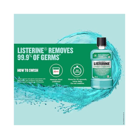 Listerine Advanced Tartar Control Mouthwash, 250ml - Pack of 2