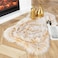 Generic Ashler Home Deco Ultra Soft Faux Sheepskin Fur Rug White Fluffy Area Rug Shag Rug Carpets Mat For Bedroom Living Room, Frosted Bottom Yellow 2 X 3 Feet