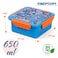 Eazy Kids Lunch Box, Soccer  - Blue, 650ml