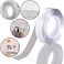 Generic-Nano Tape Roll Double Sided Adhesive Tape 3.3 Foot Traceless Washable Nano Tape Stick Grip Gel Reusable Nano Gel Pads for Fixing Car Windowshield Glass Carpet Mats Photos Posters Household Industrial