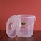 Royalford 13L Transparent Plastic Bucket With Lid- Rf11722 Bucket With A Lid And Steel Handle Break-Resistant, Light-Weight, Virgin Plastic, Perfect For Bathroom, Kitchen Transparent