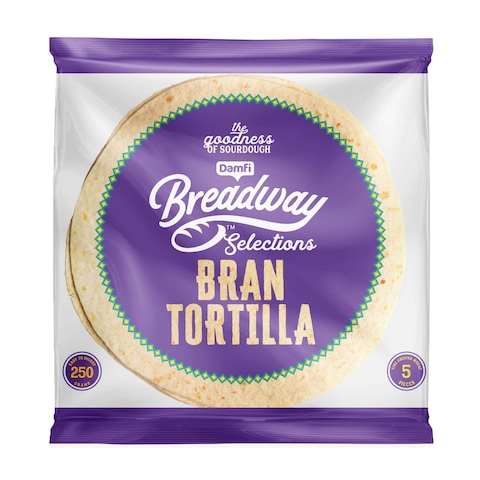 Breadway Bran Brown Tortilla - 240 gram - 5 Pieces