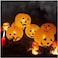 Party Time 5 Pieces Pumpkin LED Light Up Balloons Halloween LED Pumpkin Balloons for Halloween Decorations LED Balloons - Halloween Party Supplies
