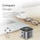 Promate USB-C Charging Station, Multi-Port Hub with 60W/20W Dual USB-C Power Delivery, 2.4A Dual USB and Quick Charge 3.0 Ports, PowerCube-PD80 Grey